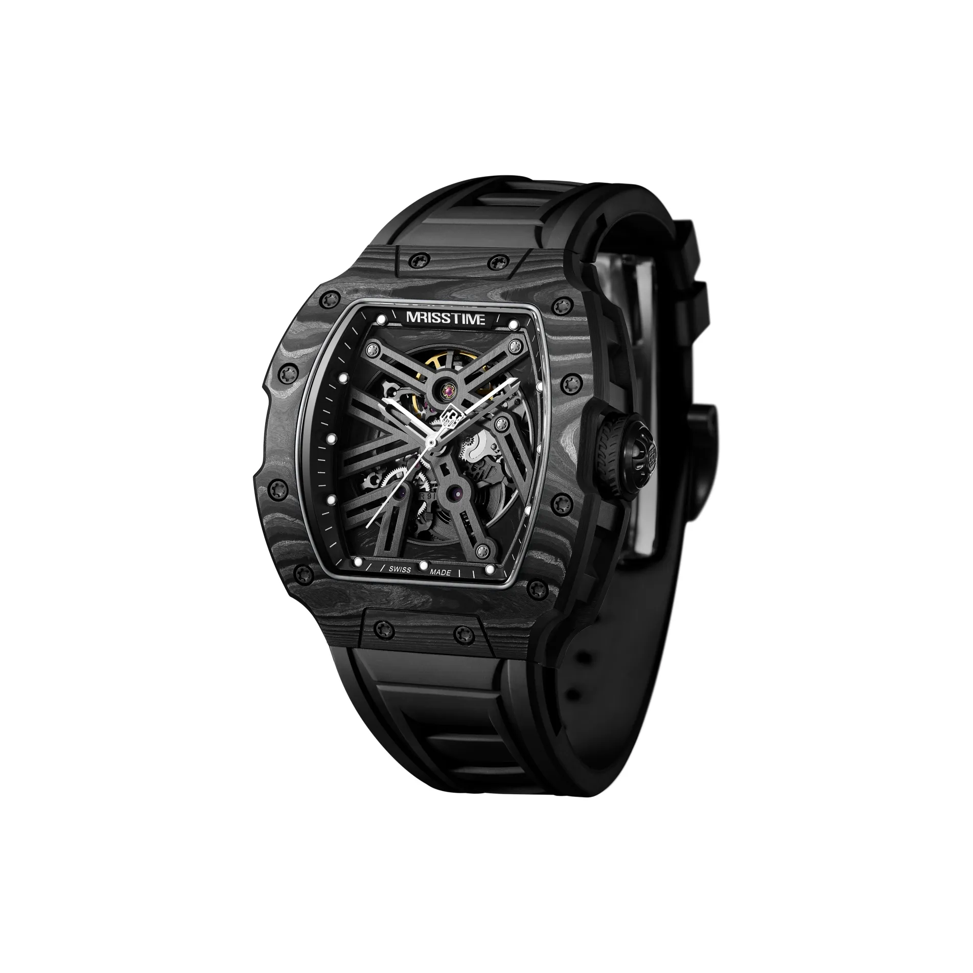 MRISSTIME Automatic Mechanical Movement Men's Watches Watch Black Dial MR9002