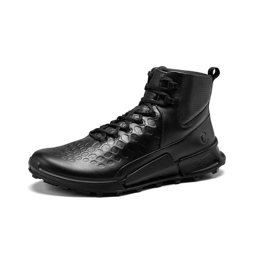 Ecco High Top Casual Shoes Men's Black