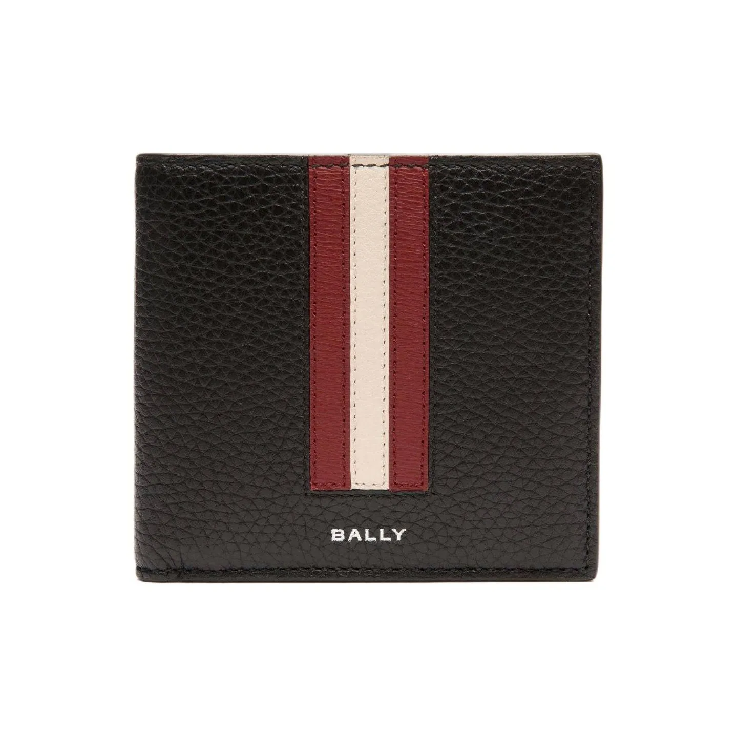 BALLY Рельеф Телячья Кожа Кошелек Мужской Черный