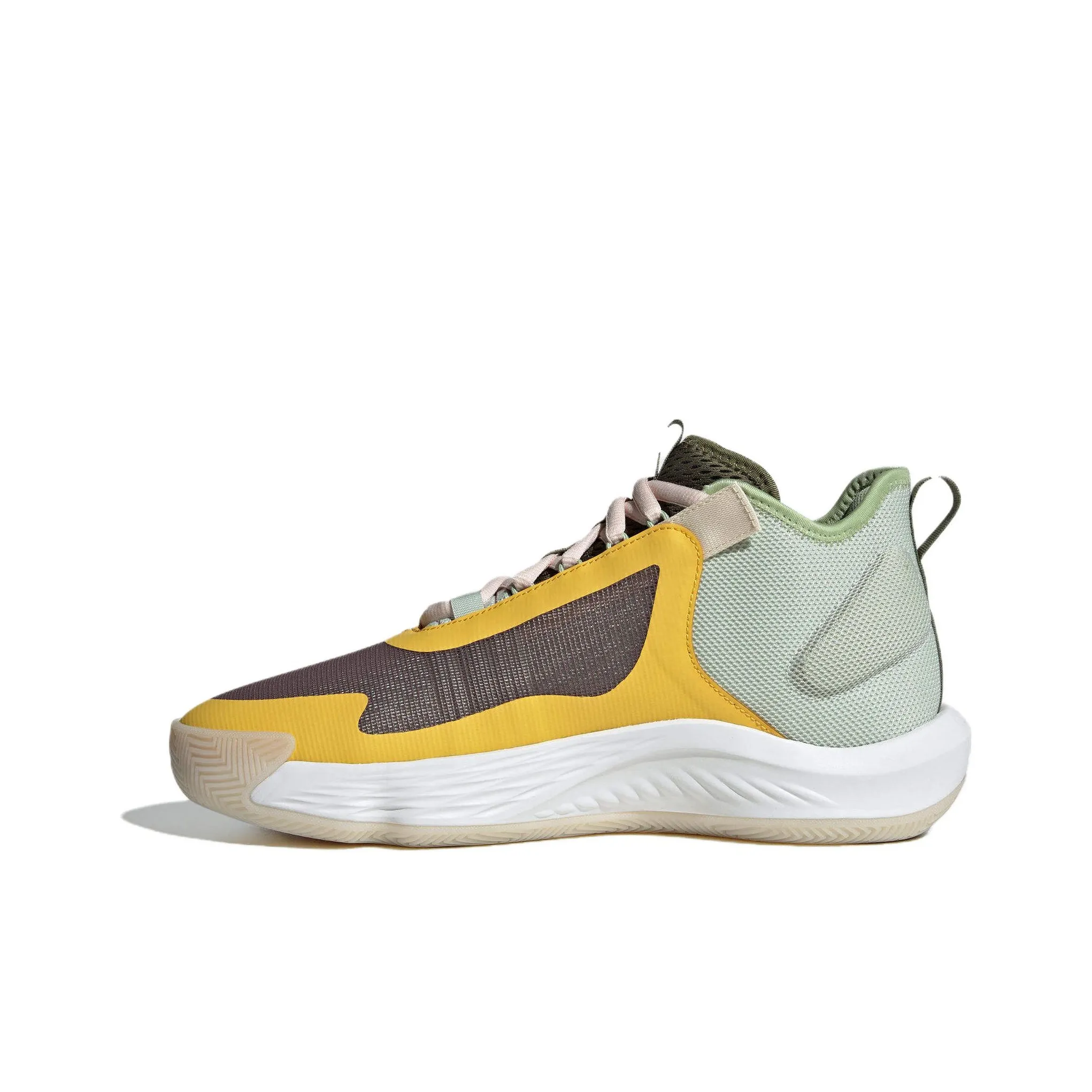 Adidas Originals Adizero Select Амортизация Износостойкий MID Топ Кэжуал Мужской Желтый Зеленый Коричневый