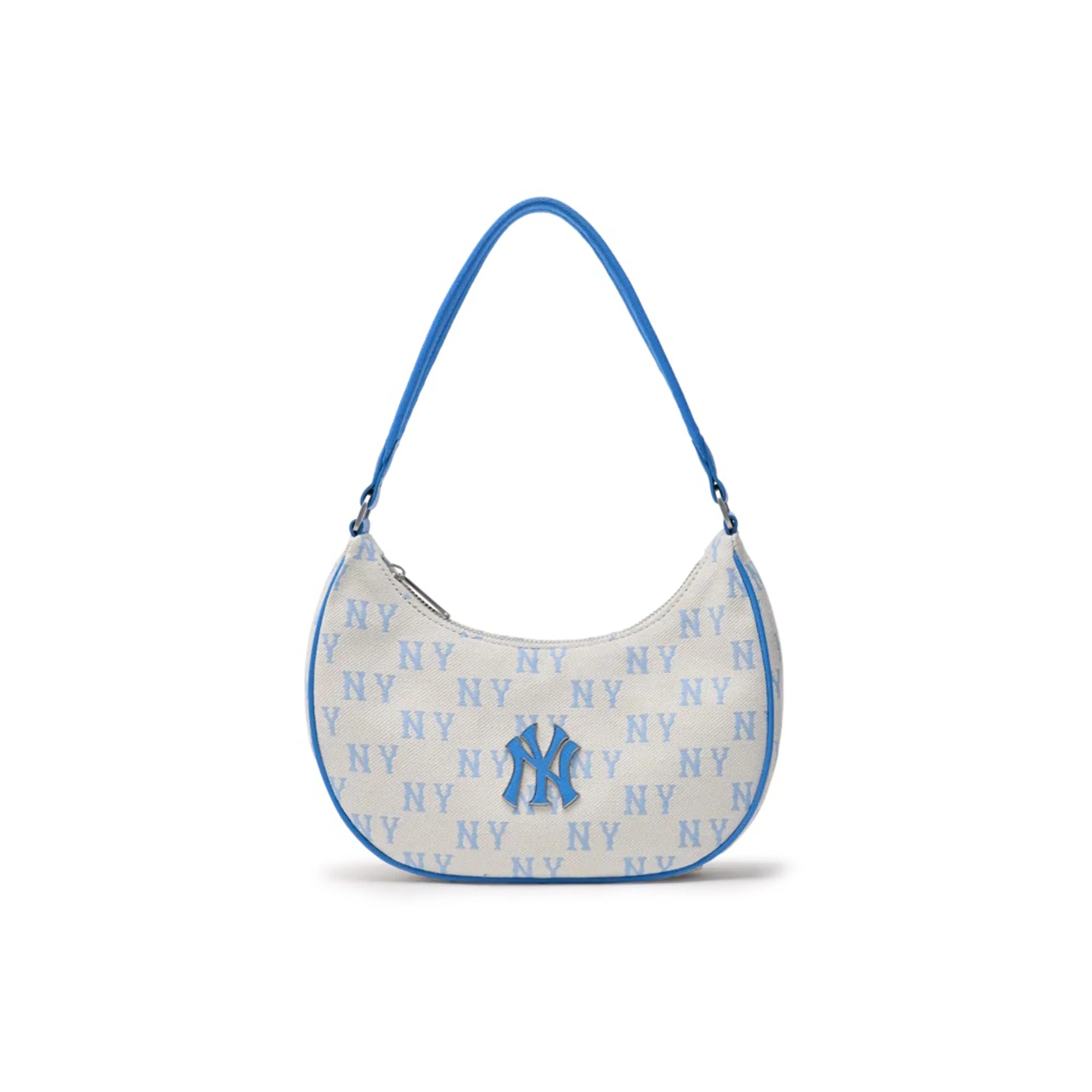 MLB Polyester Shoulder Bag Handbag Regular Unisex White & Blue