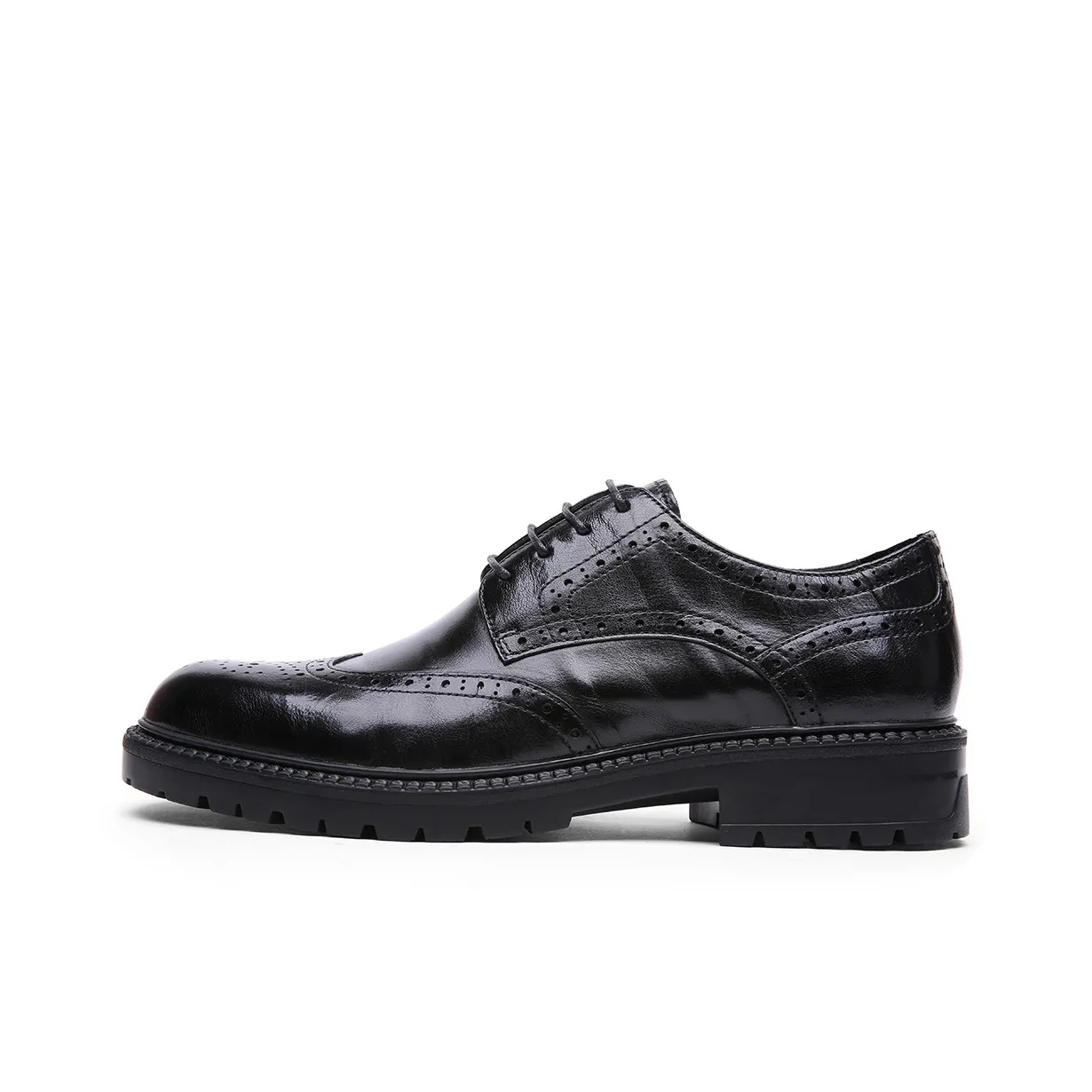 CROWN Dress Shoes Men's One Yard Larger