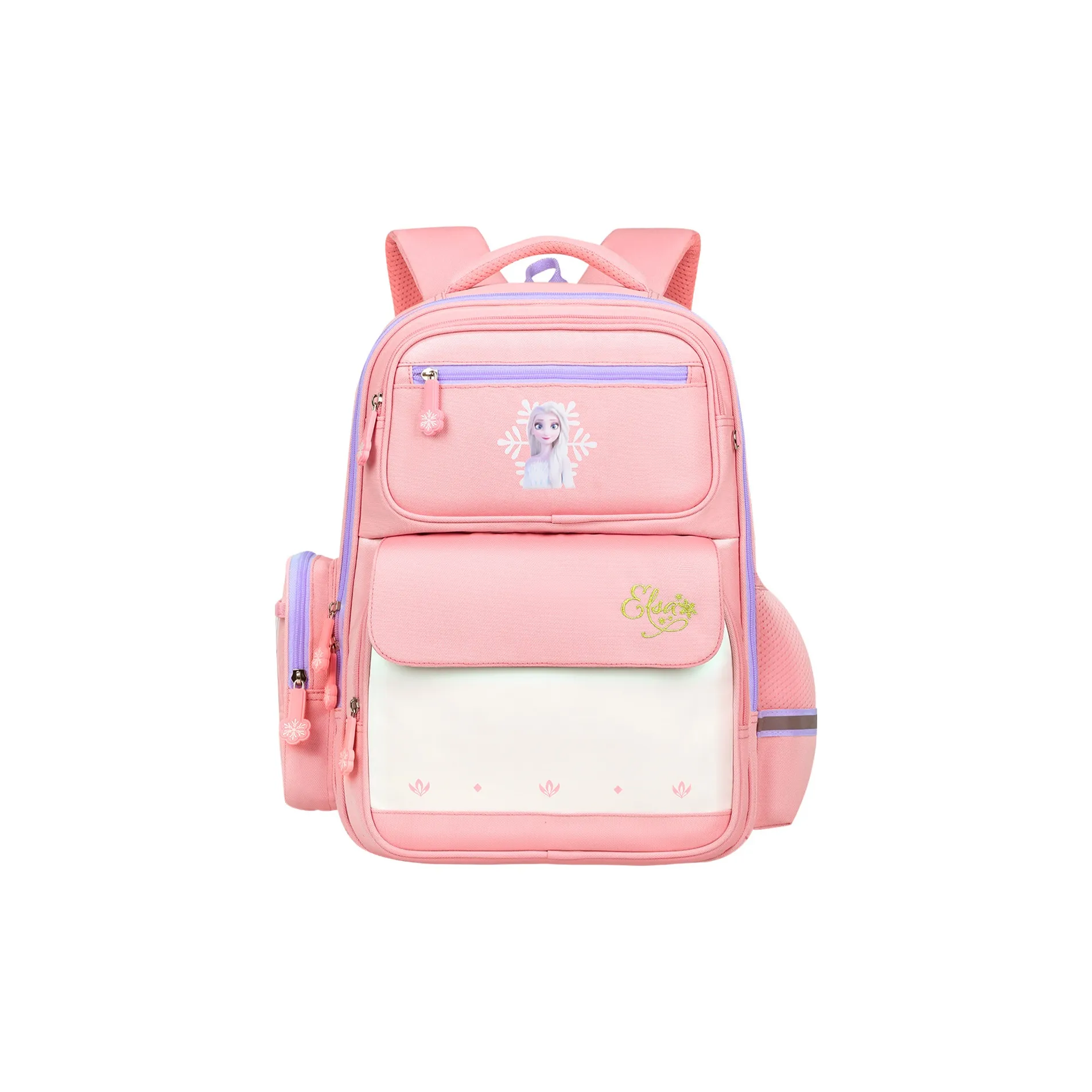 DISNEY FROZEN Серия Полиэстер Волокно ПУ (полиуретан) Рюкзак Для Детей Стандартный Детский Оранжевый Фиолетовый