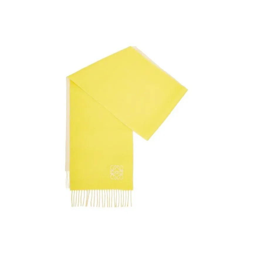 LOEWE Совместное издание Вязаные шарфы Женские Желтые