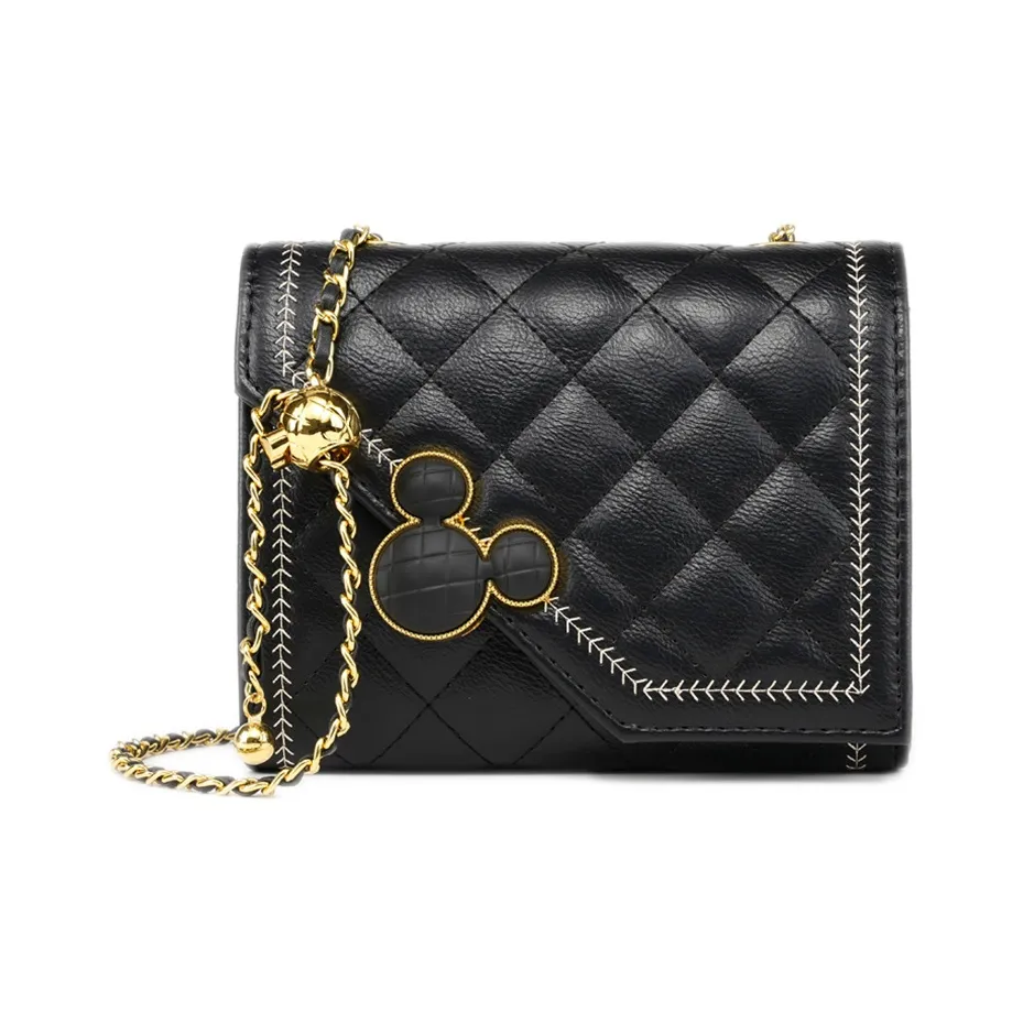 Disney Mickey PU кожа через плечо сумка маленькая женская черная