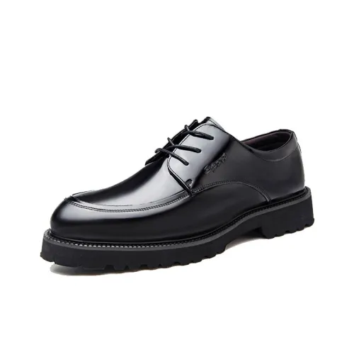 GZZ Мужские повседневные туфли Low Top Черные для мужчин