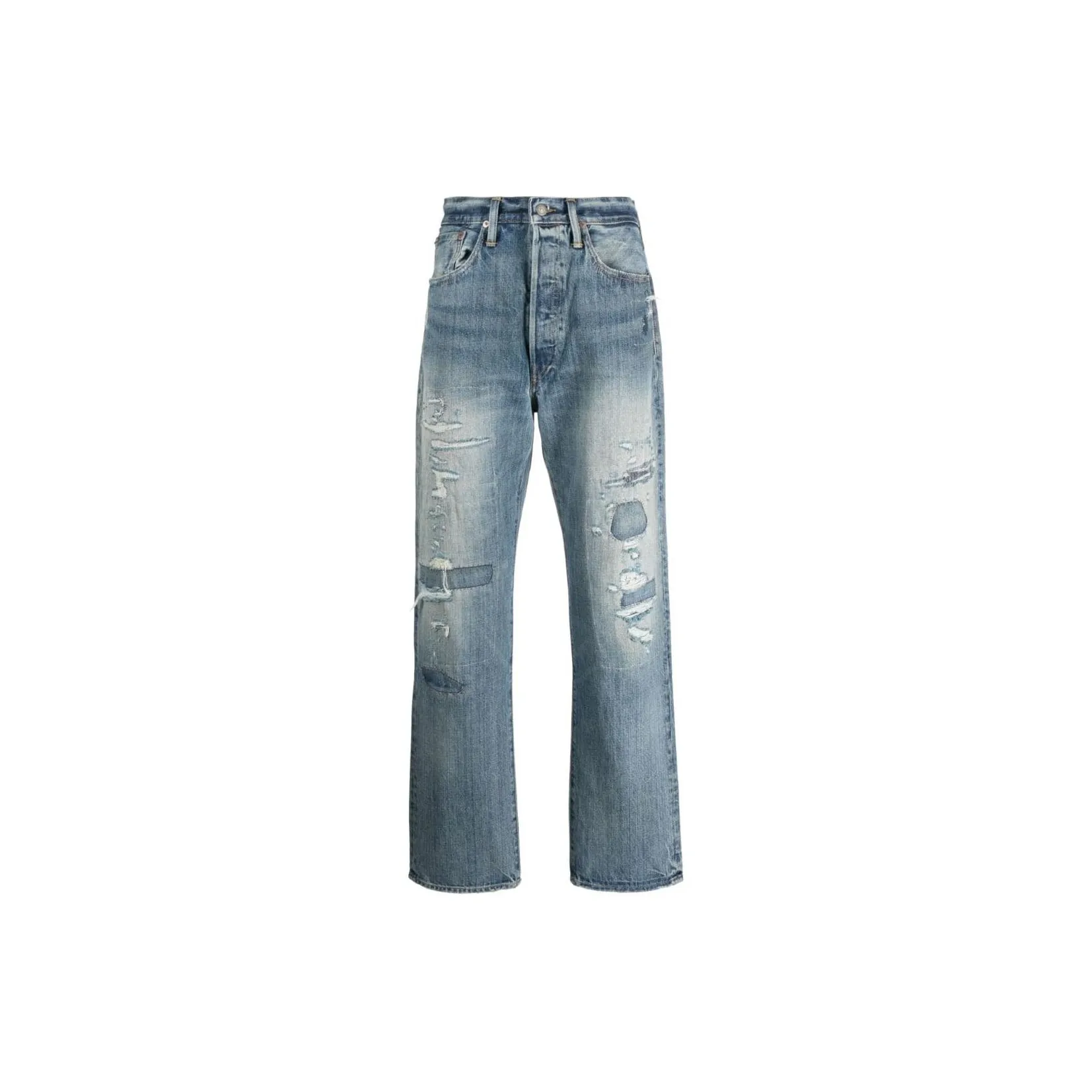 Polo Ralph Lauren Logo Patch Straight-Leg Jeans