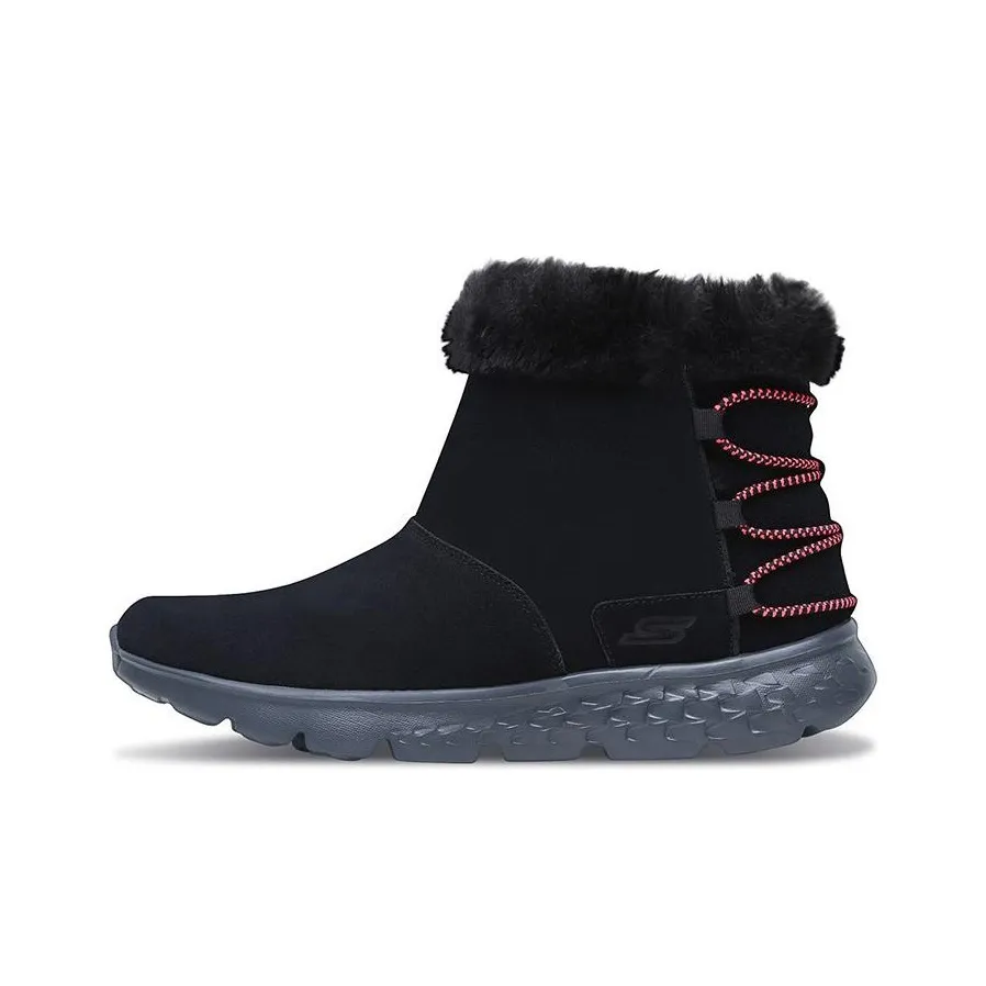 Skechers On The Go Термический Устойчивый к Износу Короткий Снегобут Женские Черный Розовый