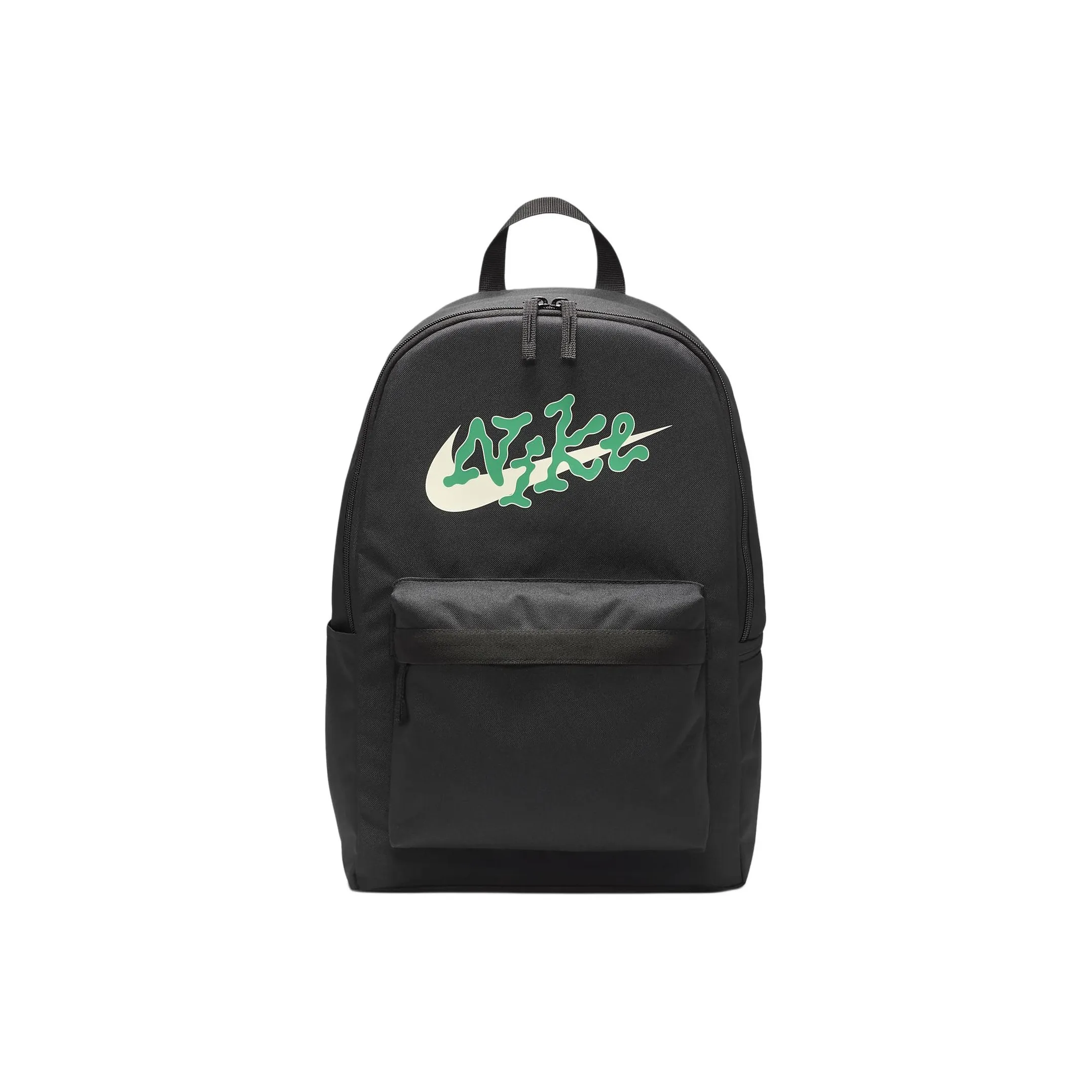 Nike Heritage Fabric Backpack Regular Unisex Black & Stadium Green