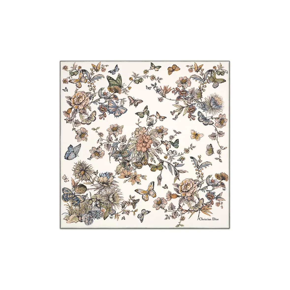 DIOR Шелковые шарфы Женские Белый