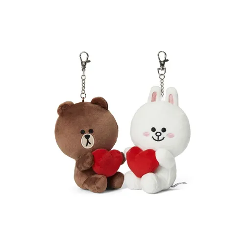 LINE FRIENDS Kenny Rabbit Аксессуары для сумок Сердце Унисекс