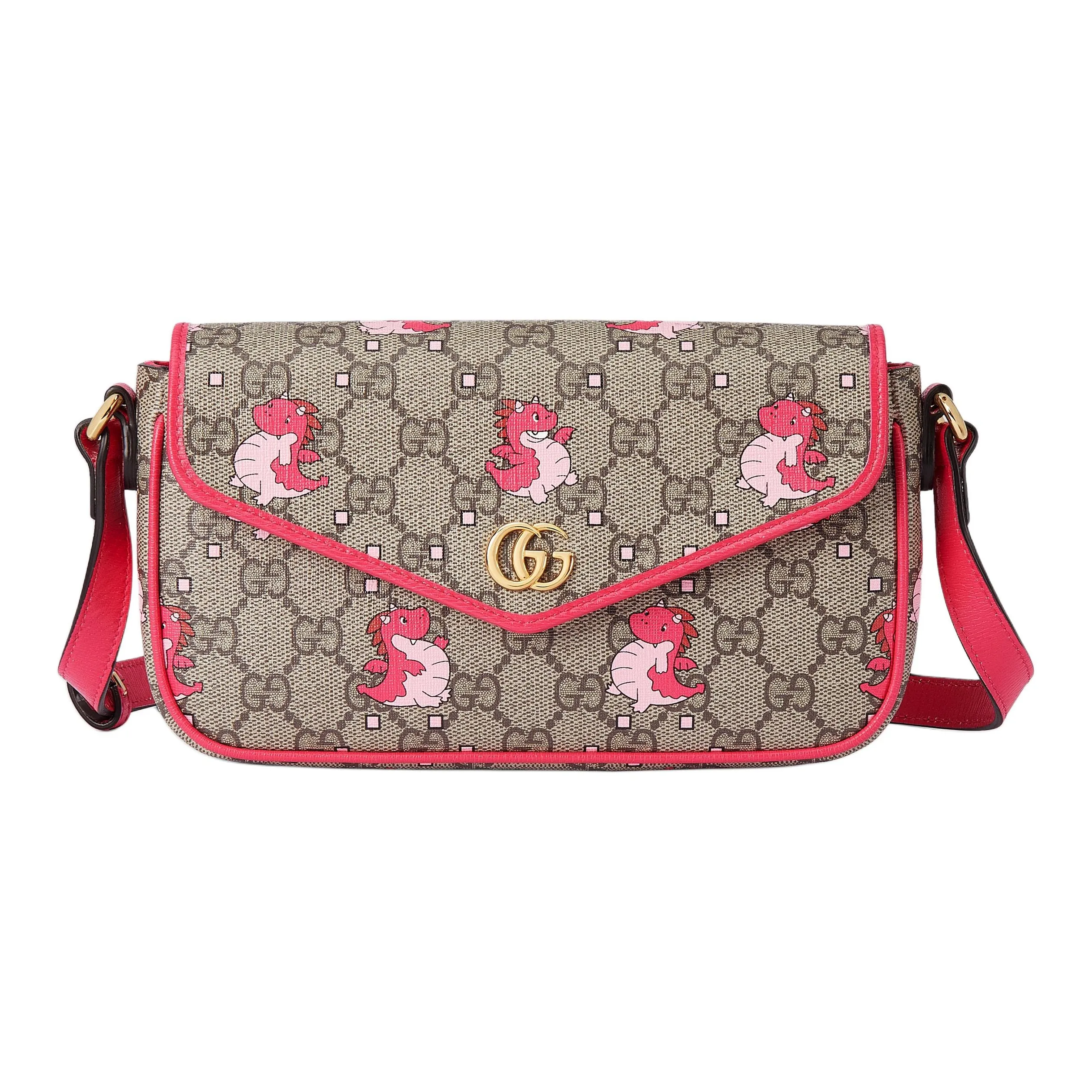 GUCCI Canvas Leather Binding Crossbody Bag, Shoulder Bag Women's