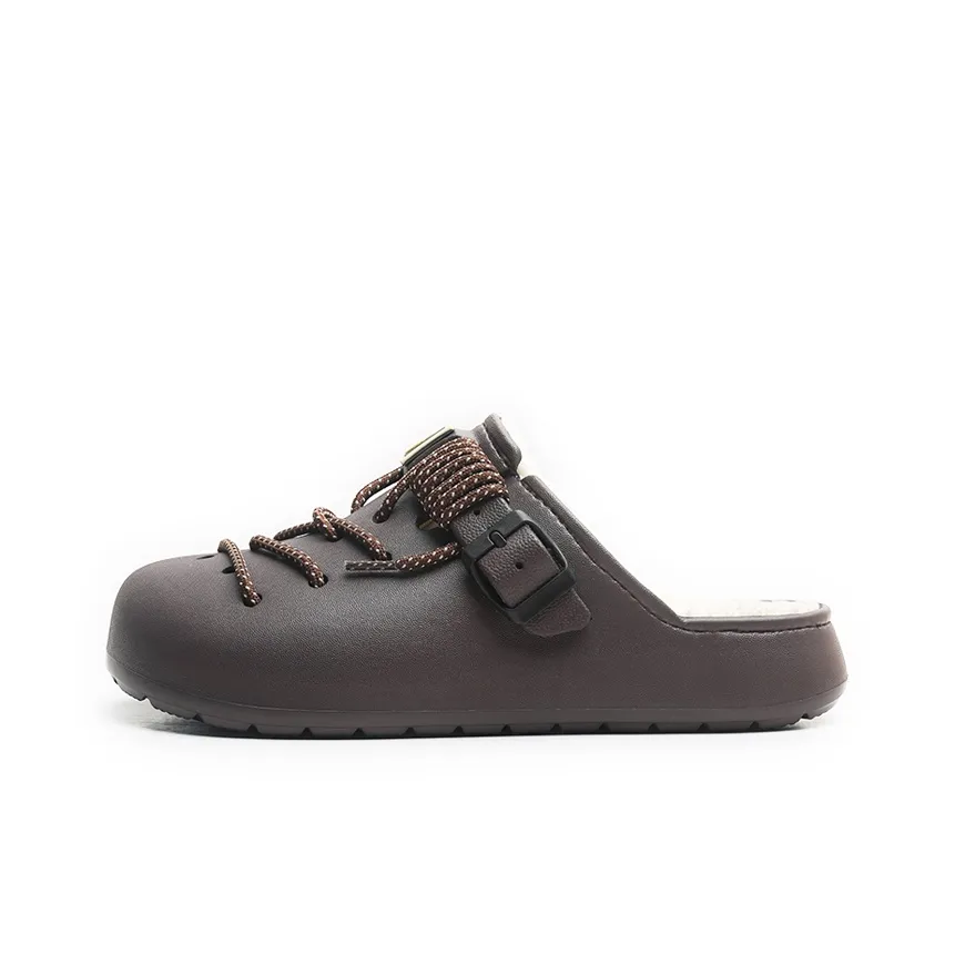 Jifffly Quiet Slide Slippers Unisex Coffee