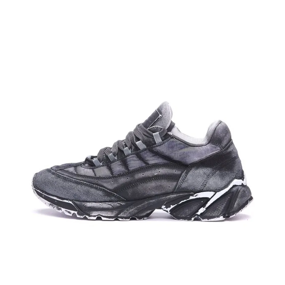 MM6 MAISON MARGIELA Низкий топ Спортивная повседневная обувь Мужской Серый Черный