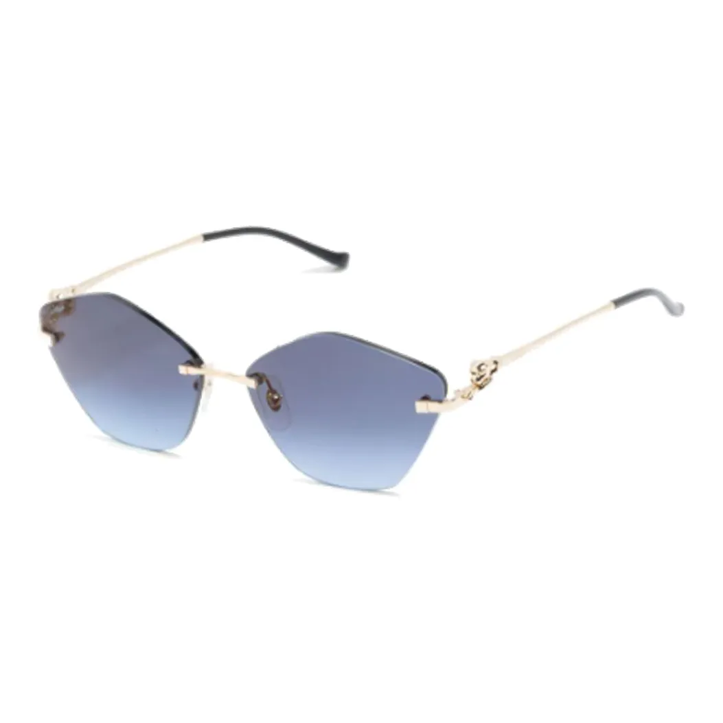 Cartier Eyewear Panther Logo Geometric frame Sunglasses