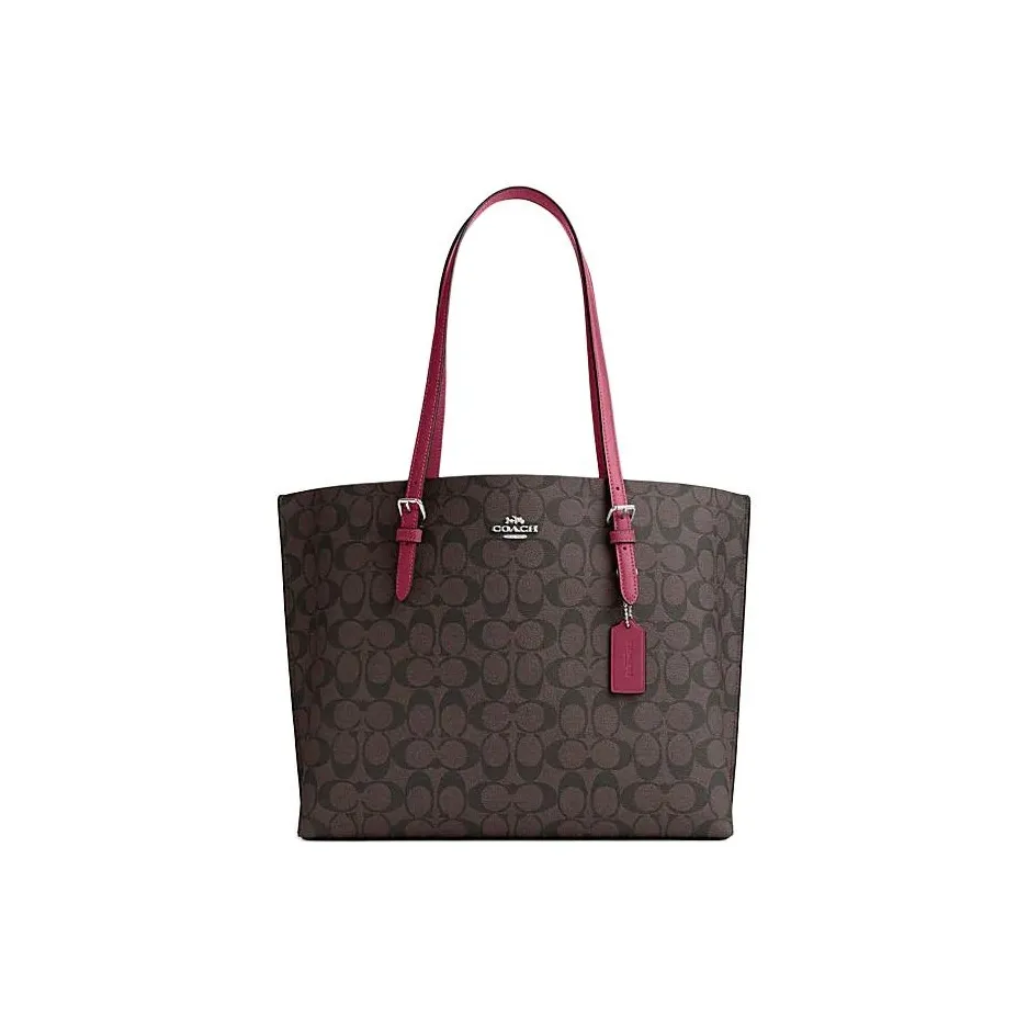 COACH Mollie Сумка из искусственной кожи сумка для покупок сумка через плечо женская коричневый и яркий фиолетовый