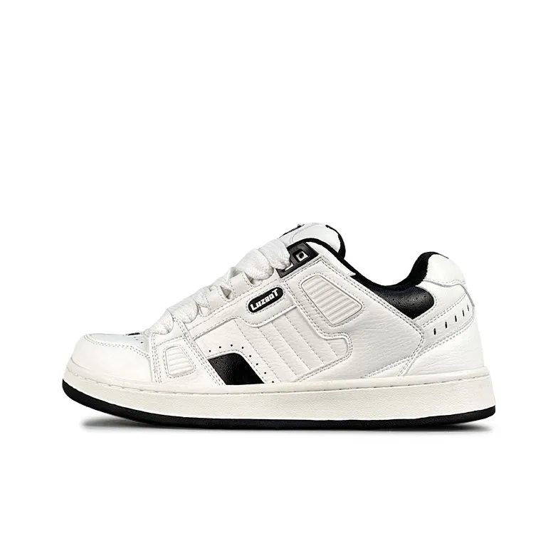 LuzaoT SUPER DRAG Пухлые туфли Низкий топ Кроссовки для скейтбординга Унисекс Белый Черный