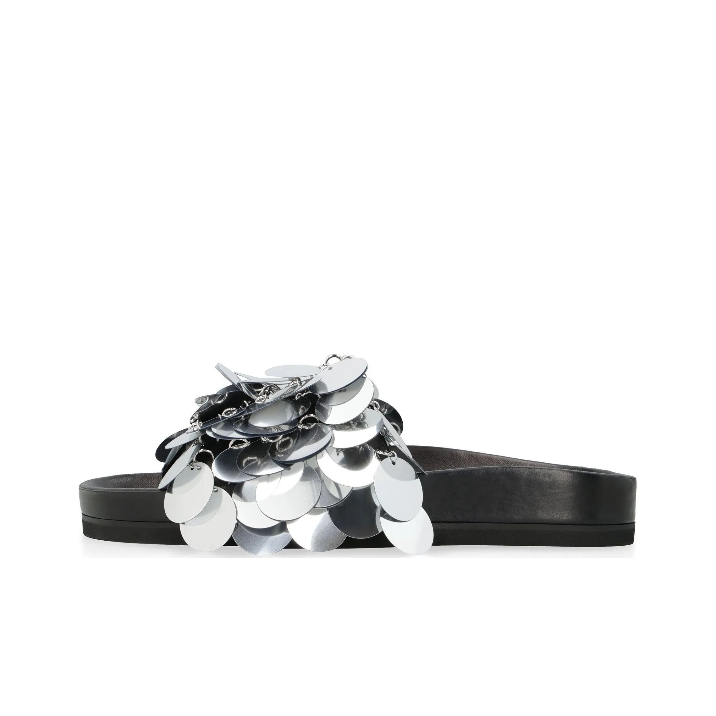 Paco Rabanne Sparkle Decorative Applique Slides Women's