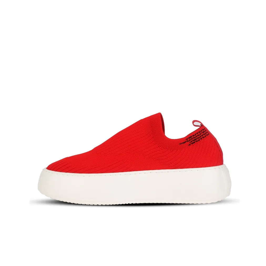 TIEKE Sock Обувь Противоскользящая Устойчивая к Износу Дышащий Верх Низкий Топ Повседневная Обувь Мужская Красная