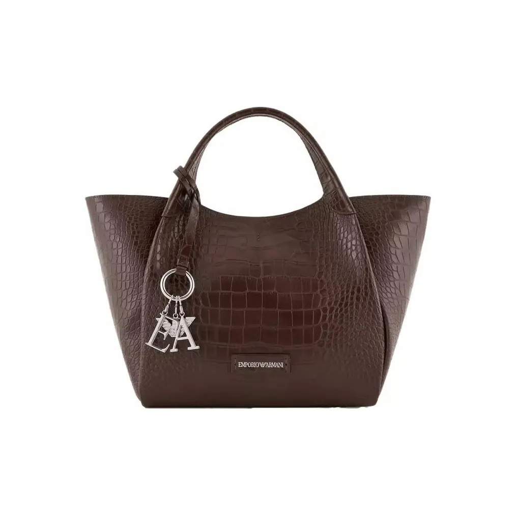EMPORIO ARMANI Полиуретан Тоут Сумка Сумка для покупок Сумка через плечо Сумка Женская Коричневая