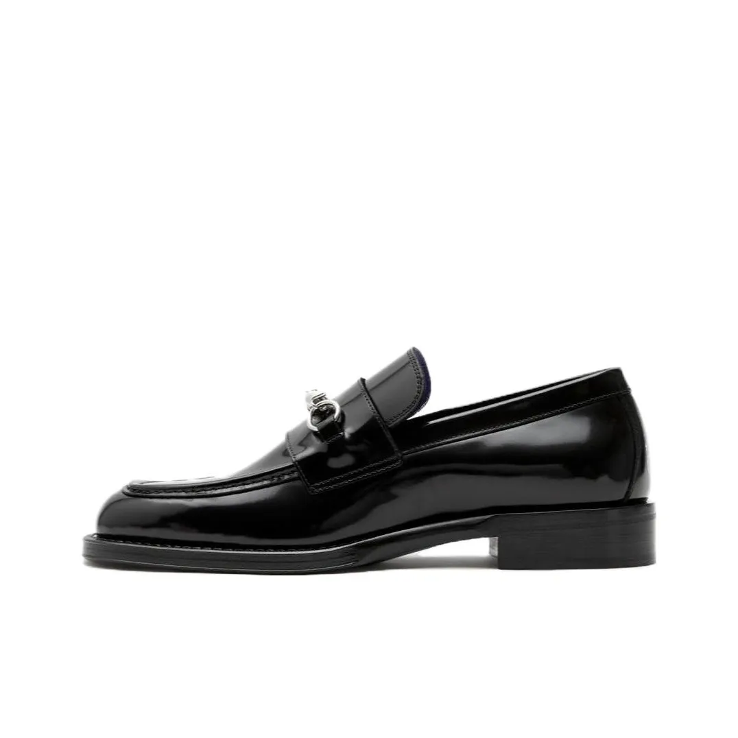 Burberry Barbed-wire Leather Loafers