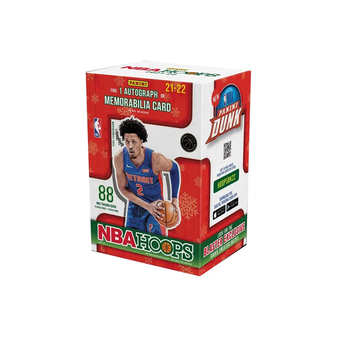 PANINI NBA Basketball Card 2021 22 Hoops Basketball Holiday Bo Sports Cards Whole Box