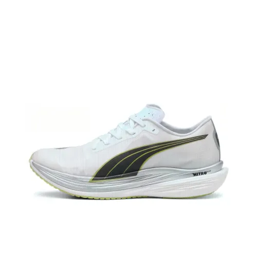 PUMA Deviate Nitro Elite 2 Беговые кроссовки Низкие Бело-зеленые Мужские