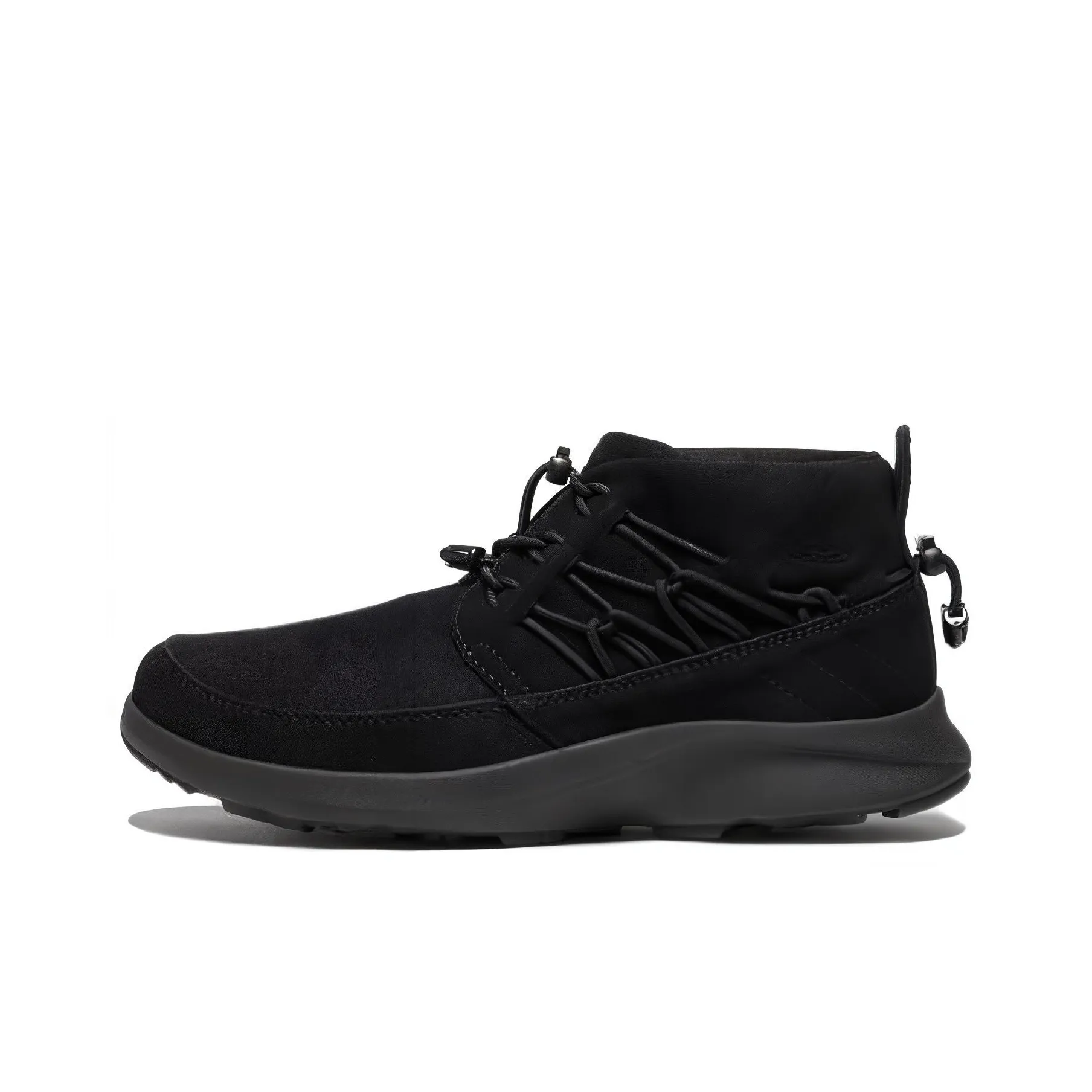 KEEN Uneek Chukka Cushioning Wear Resistant Mid Top Outdoor Shoes Men's Black