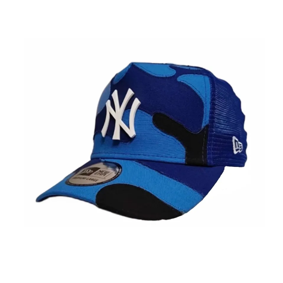 New Era Хлопковые кепки унисекс синие