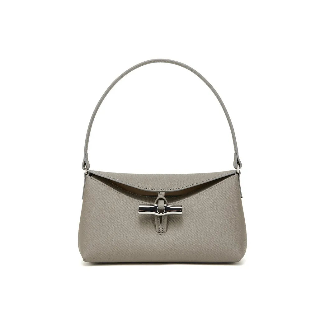 LONGCHAMP Roseau Сумка из коровьей кожи плечо сумка через плечо женская цвет голубой серый