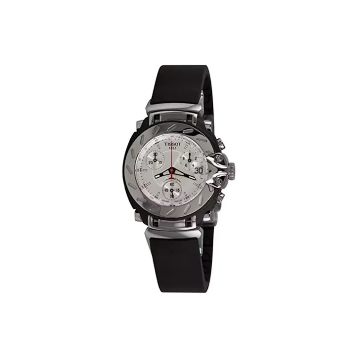 TISSOT Quartz Механизм Женские часы 33 мм Серебристый циферблат Корпус из нержавеющей стали Резиновый ремешок