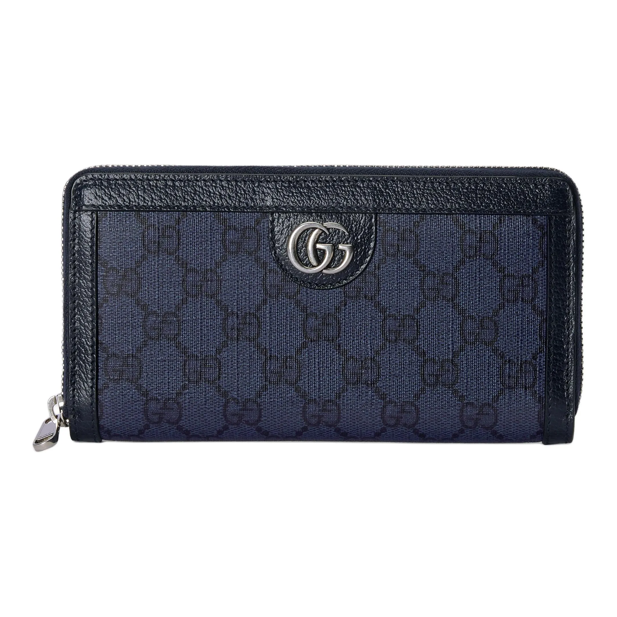 GUCCI Ophidia Canvas Wallet Men's Blue & Dark Blue