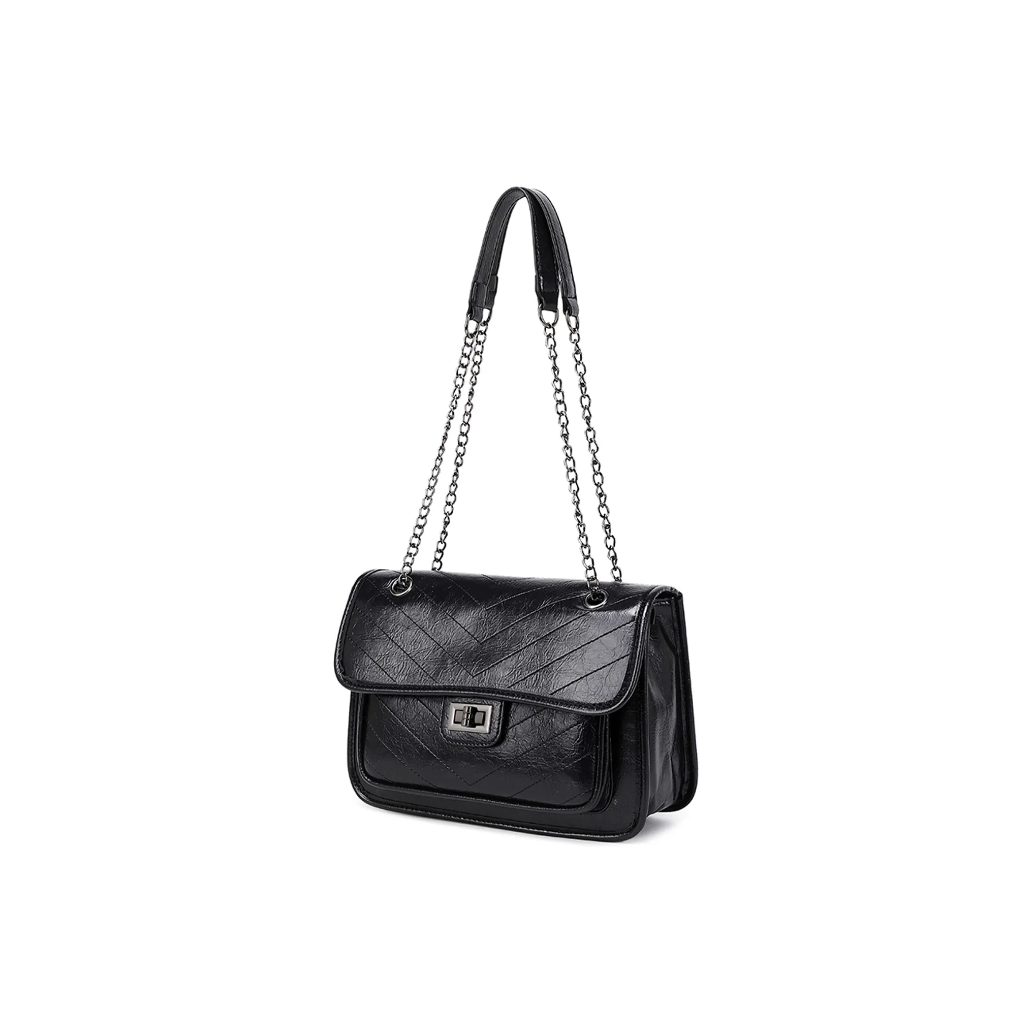 UNITE STAR PU Small Square Bag Portable Crossbody Bag Shoulder Bag Women's Black Red/Green/Dark Brown