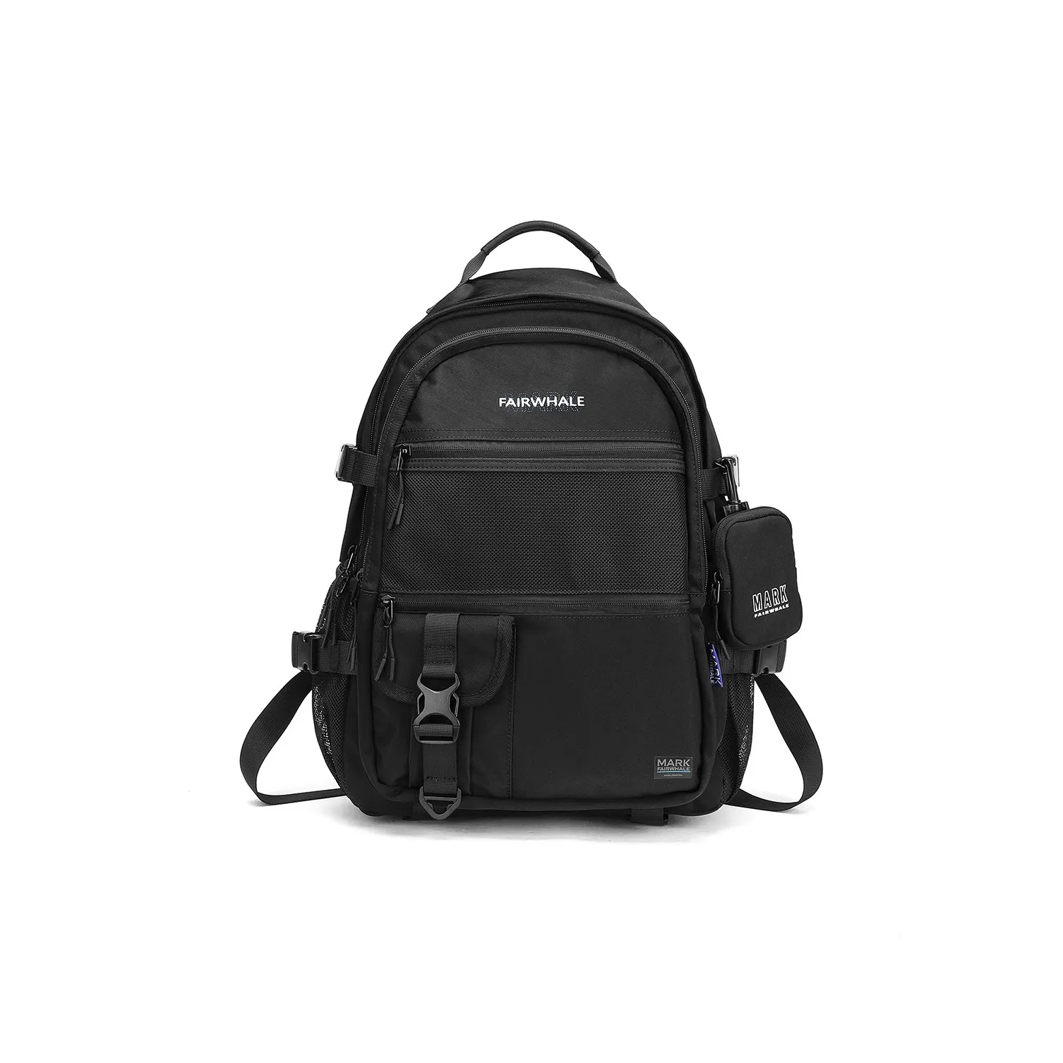FAIRWHALE Wind Style Collection Fabric Backpack Tubas Men's Black