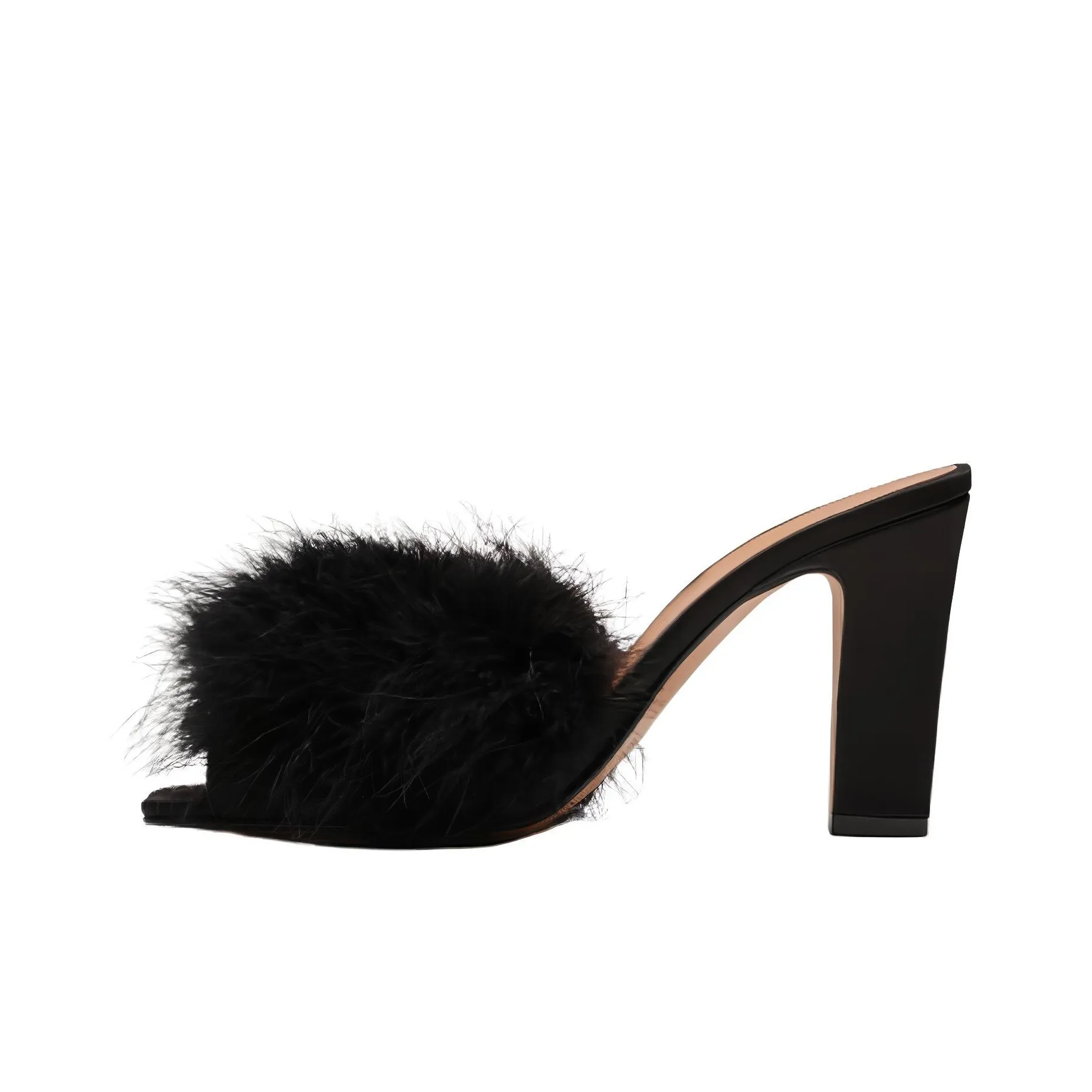 Maison Margiela Open Square Toe Heeled Mules Women's