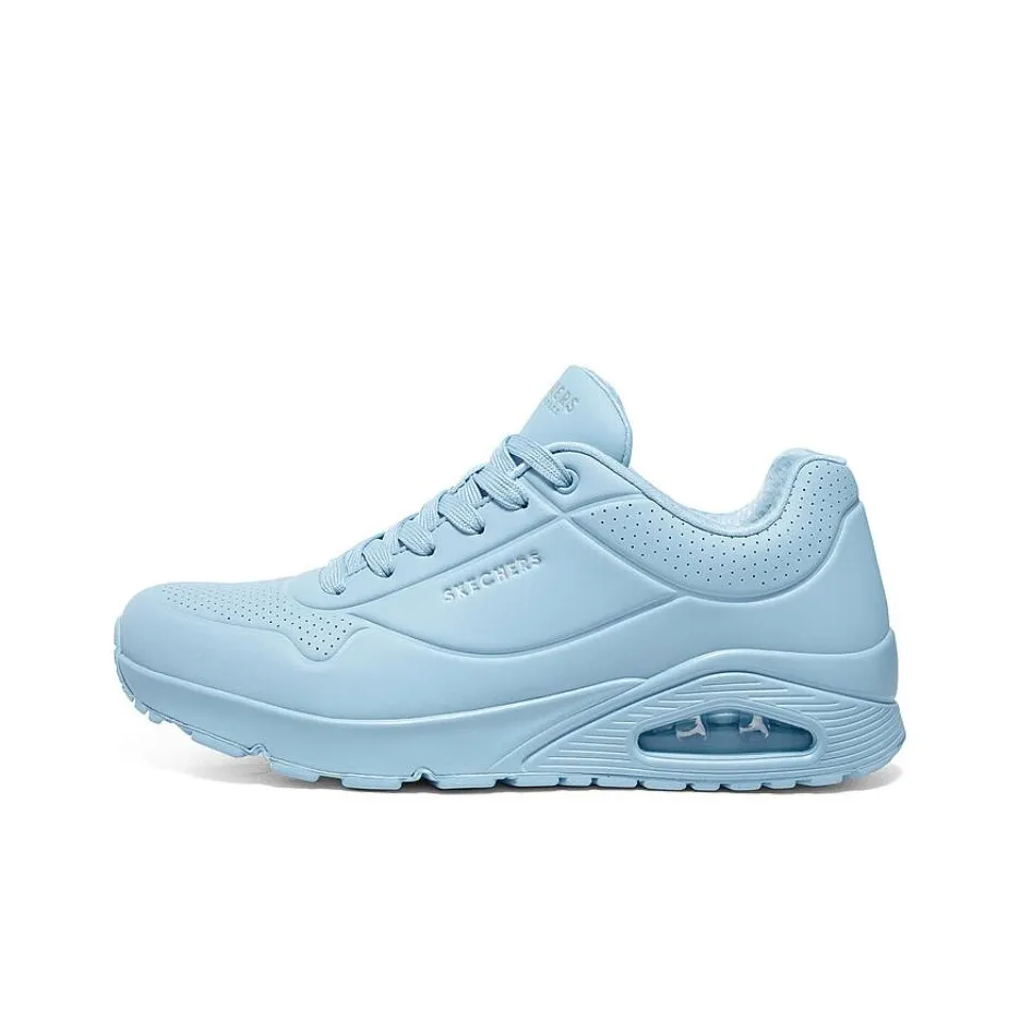 Skechers Cushioning Wear Resistant Low Top Casual Shoes Men's Blue