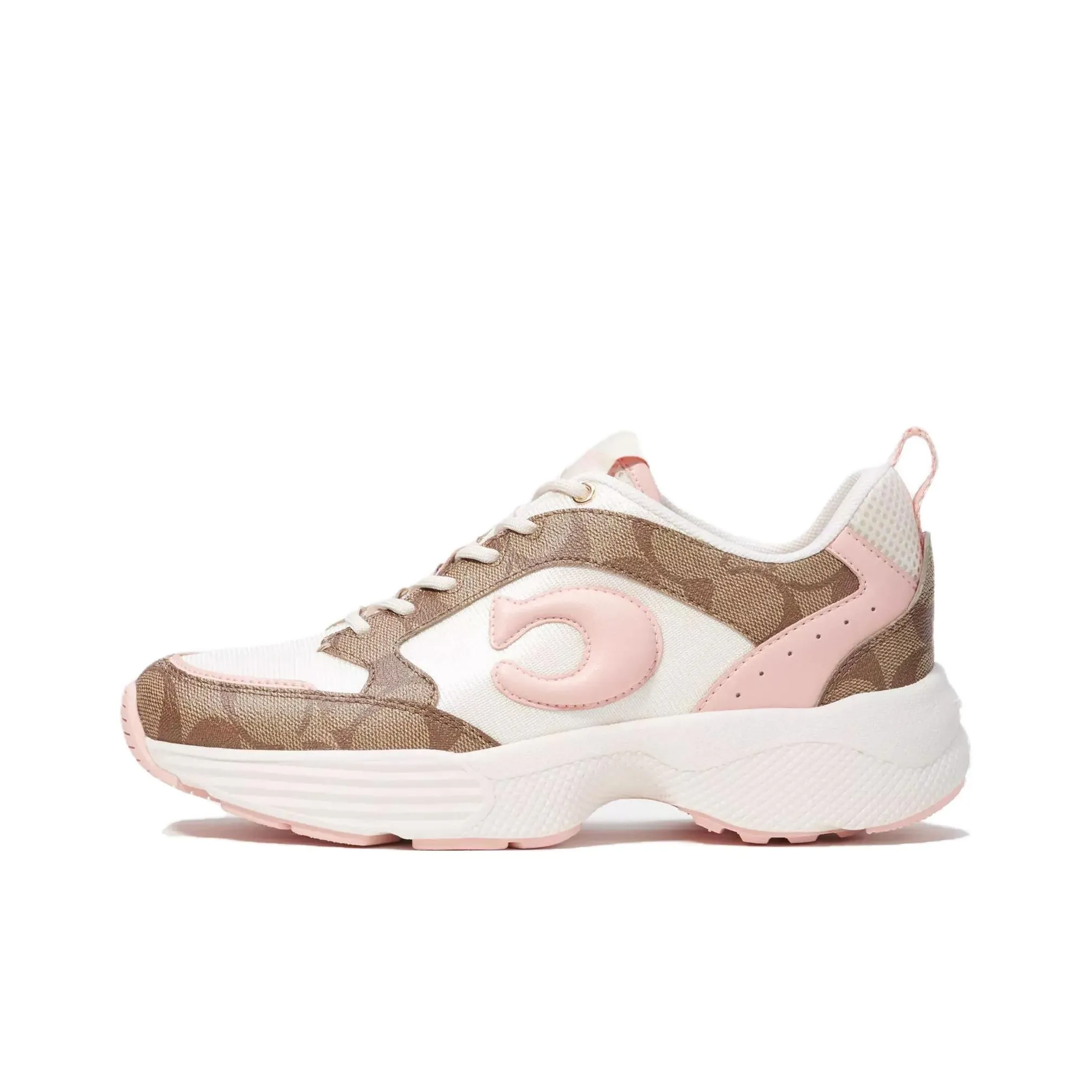 COACH Slip Resistant Low Top Casual Shoes Women's Pink