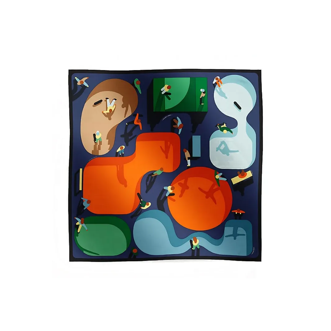 HERMES Silk Scarves Women's Multicolor