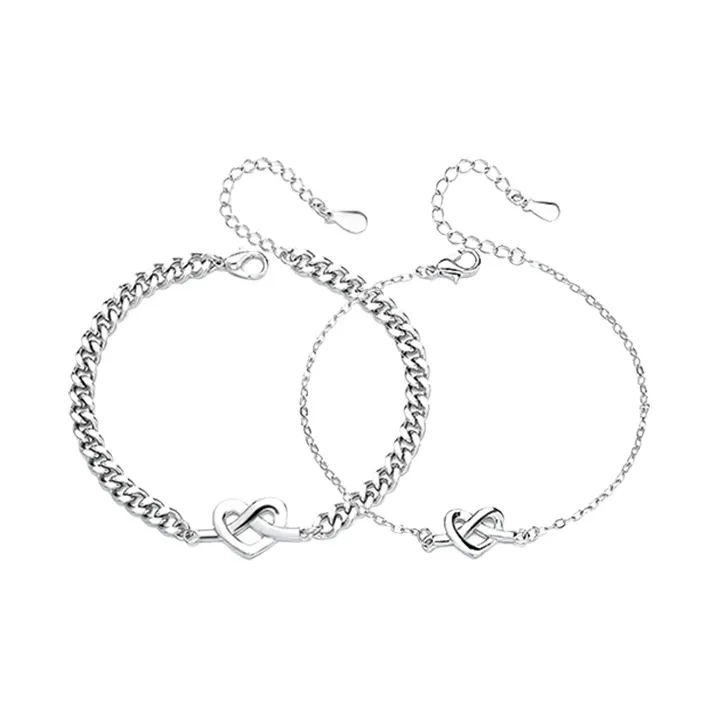 Сердце Позиционирование стиля Западный Ins Cut Out Дизайн Браслеты Унисекс