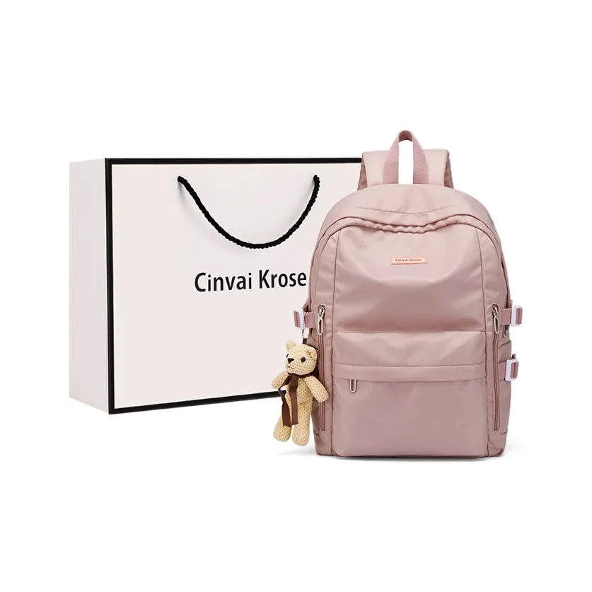 CinvaiKrose Oxford Backpack Large Size Women's Pink