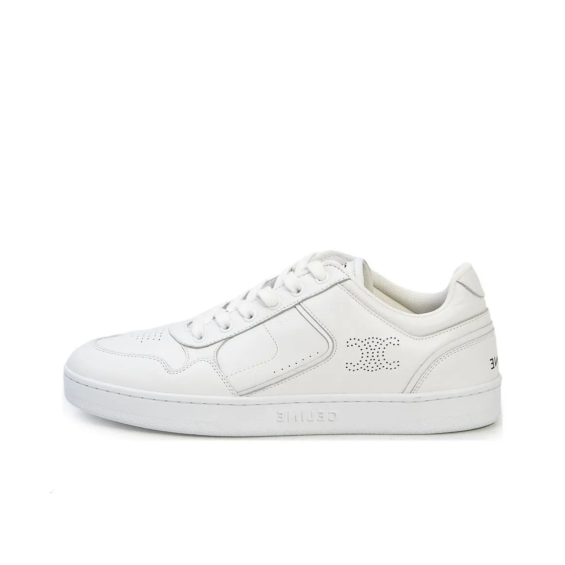 CELINE Low Top Skateboard Shoes Women's White