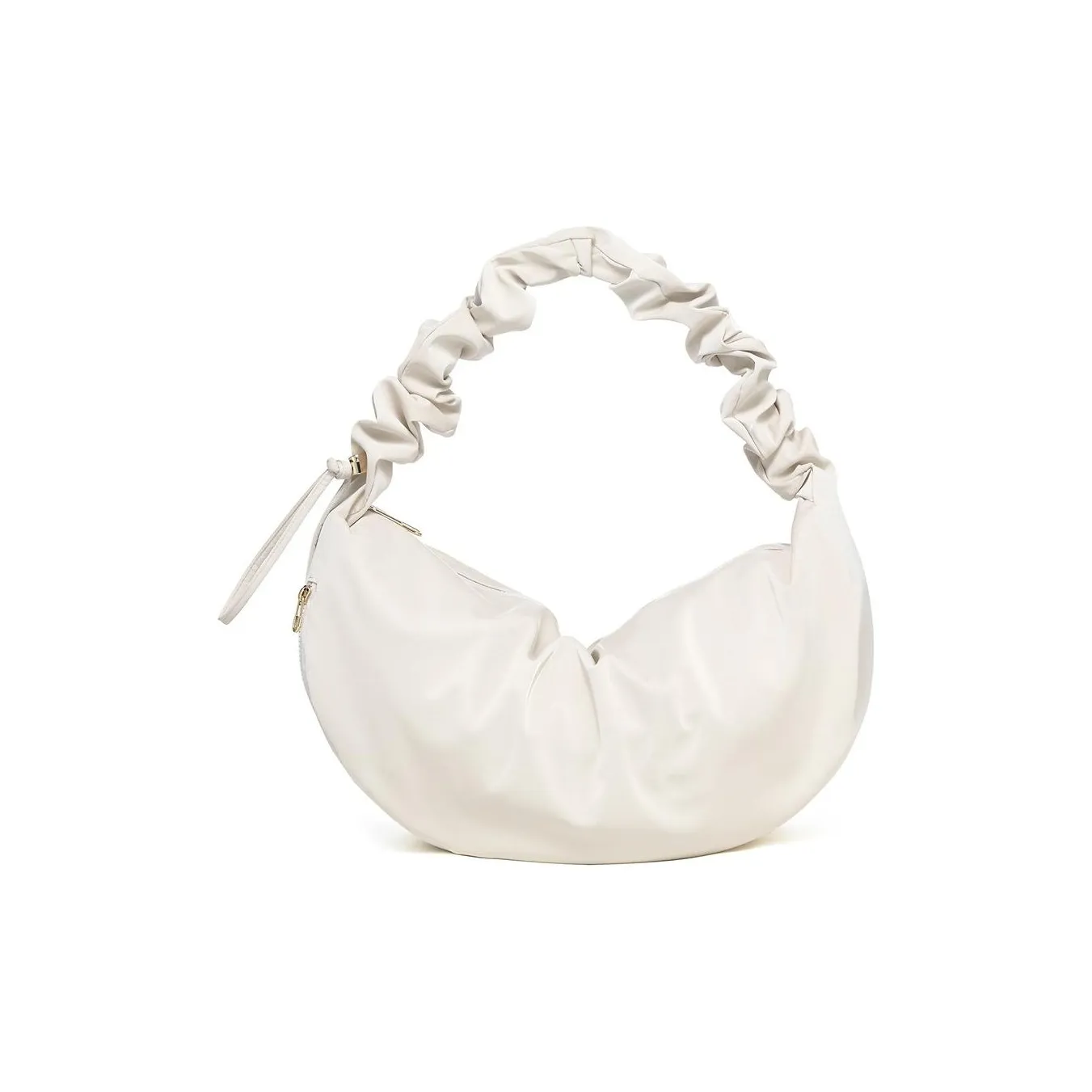 CARLYN Искусственная кожа Одно плечо Сумка Стандартная Женская Блестящая Айвори