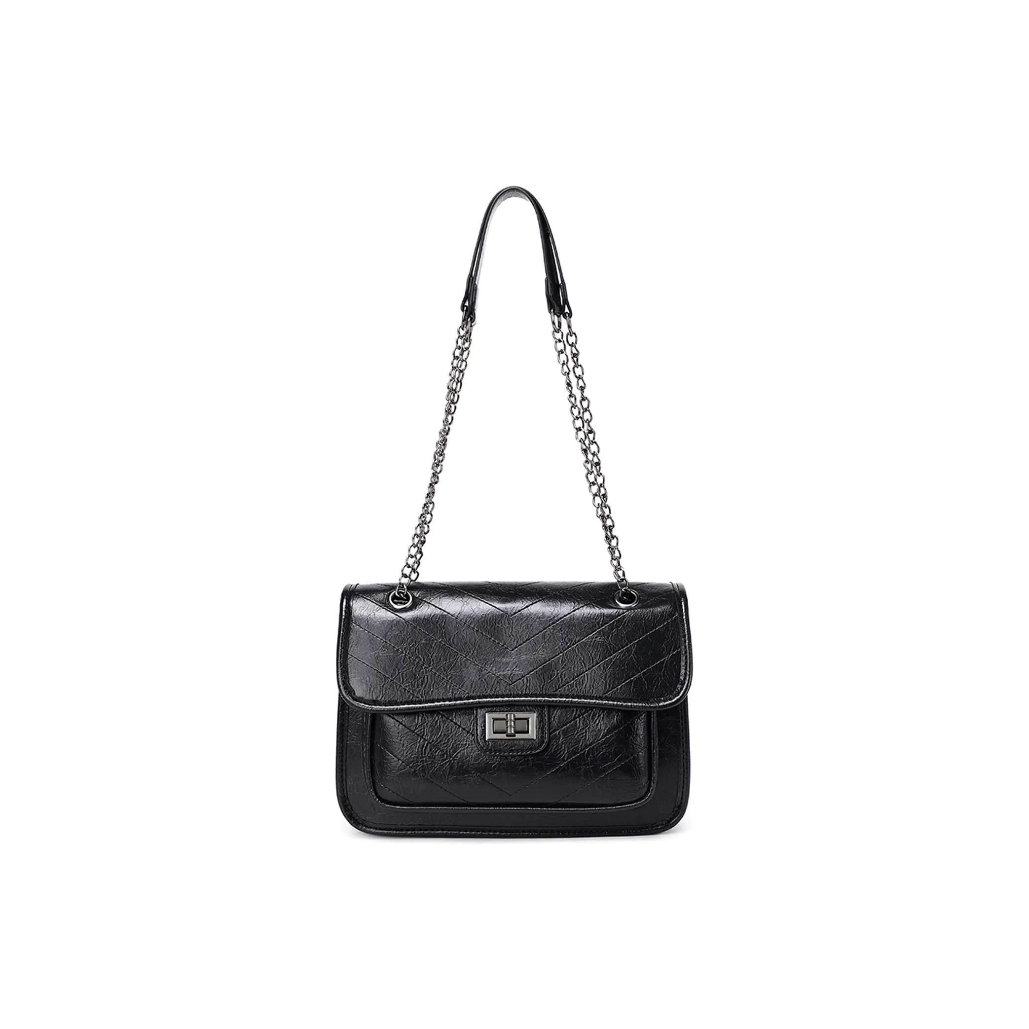 UNITE STAR PU Small Square Bag Portable Crossbody Bag Shoulder Bag Women's Black Red/Green/Dark Brown
