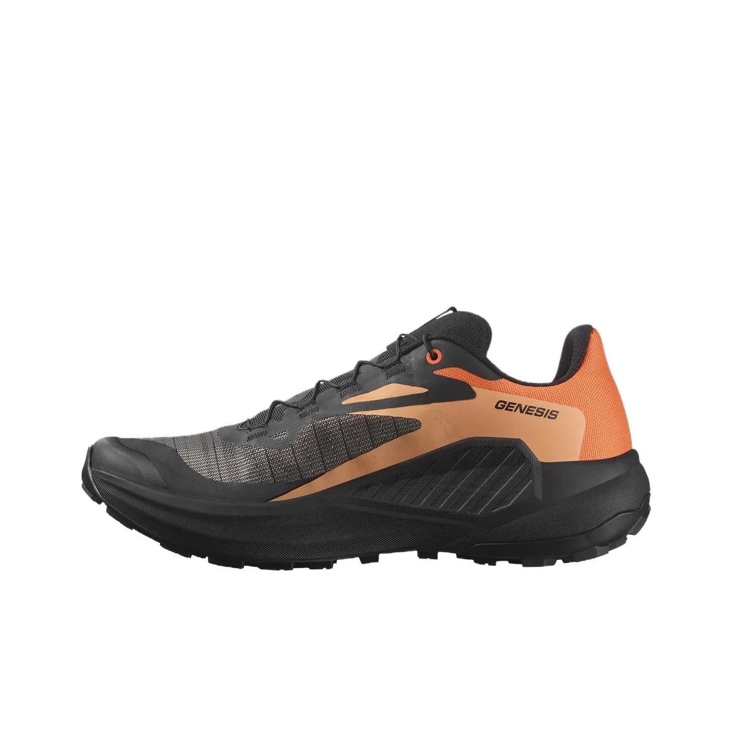 SALOMON Genesis Slip-resistant Abrasion-resistant Low Top Streetwear Men's Black Orange SALOMON Genesis Противоскользящий Устойчивый к истиранию Низкий Топ Уличная Обувь Мужская Черный Оранжевый
