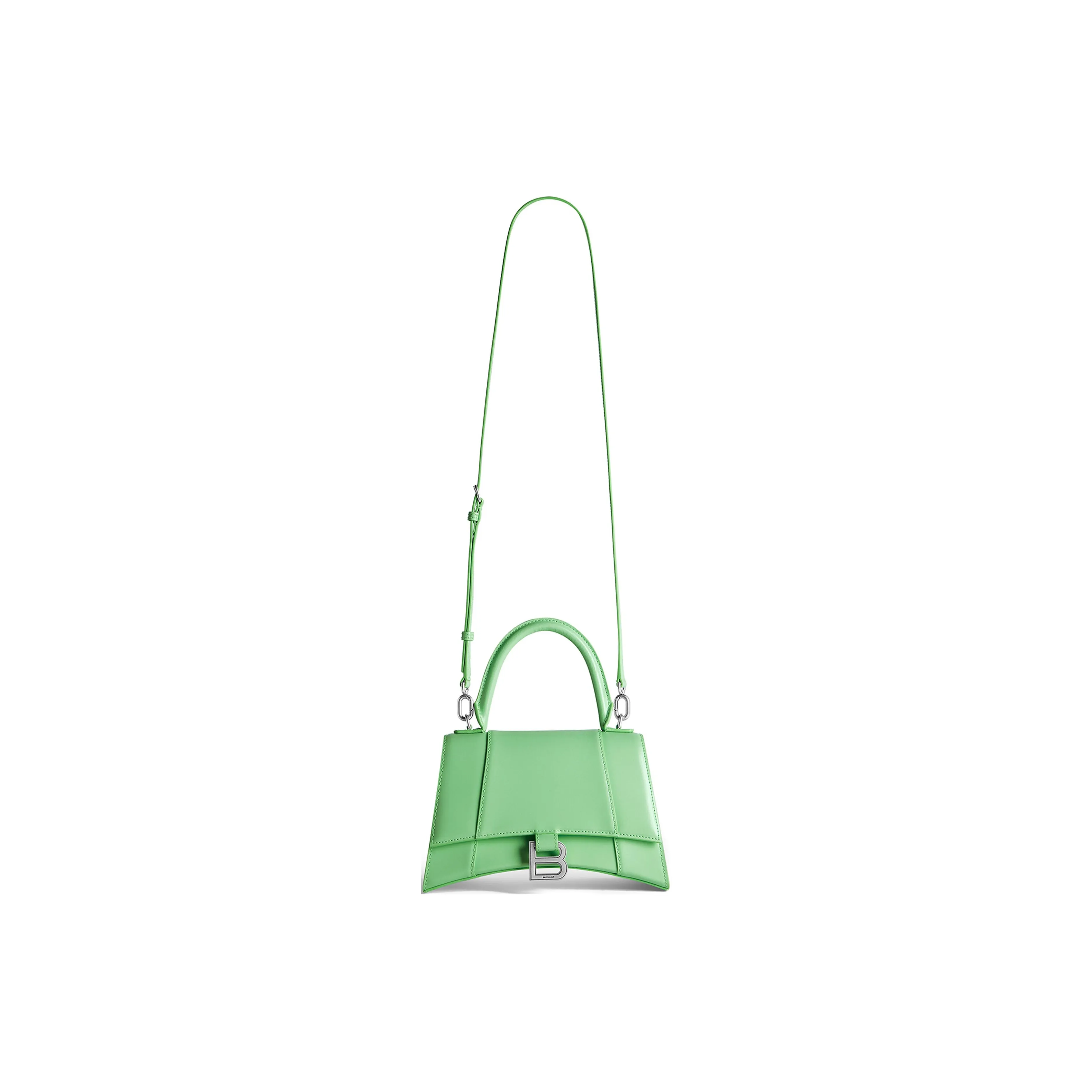 Balenciaga Hourglass Calfskin Shoulder Bag, Crossbody Bag, Handbag Trumpets Women's Light Green