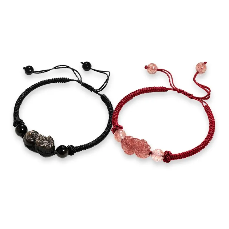 VANA Сплав Браслеты Унисекс Красный Черный