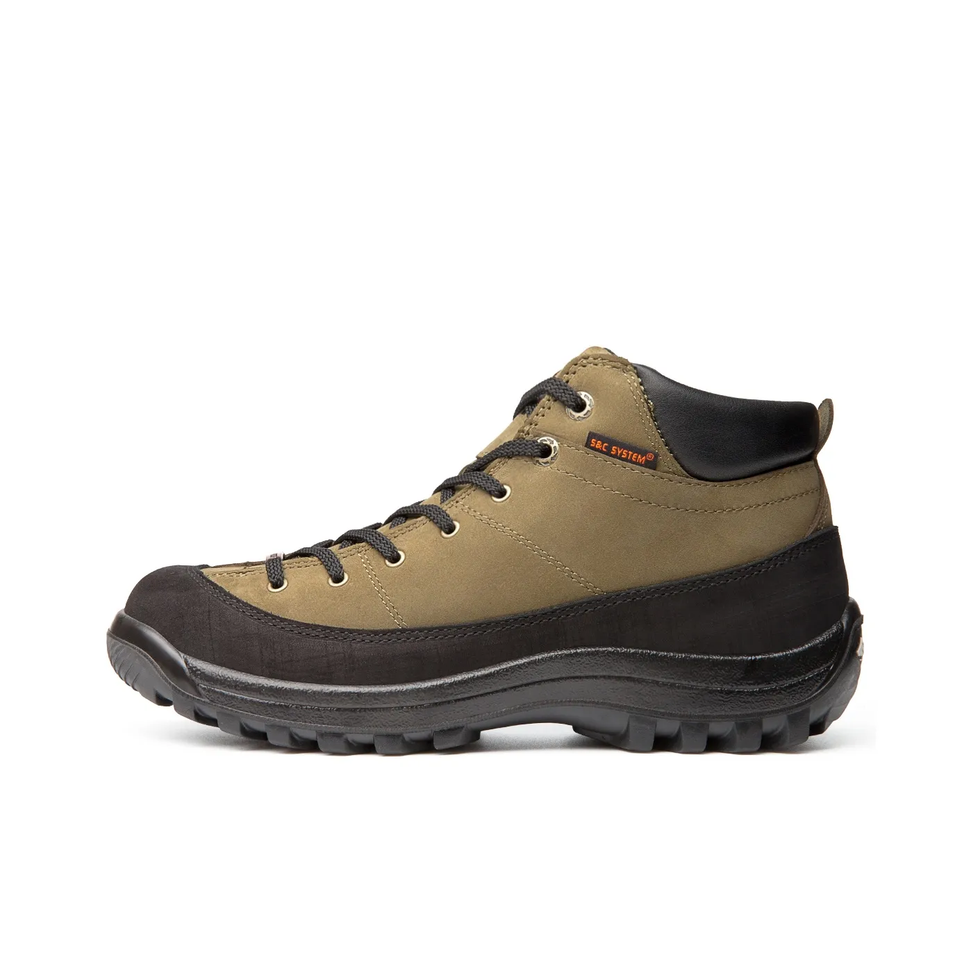 Slider Slip Resistant, Abrasion Resistant, Waterproof Mid Top Hiking Shoes Men's Olive Green