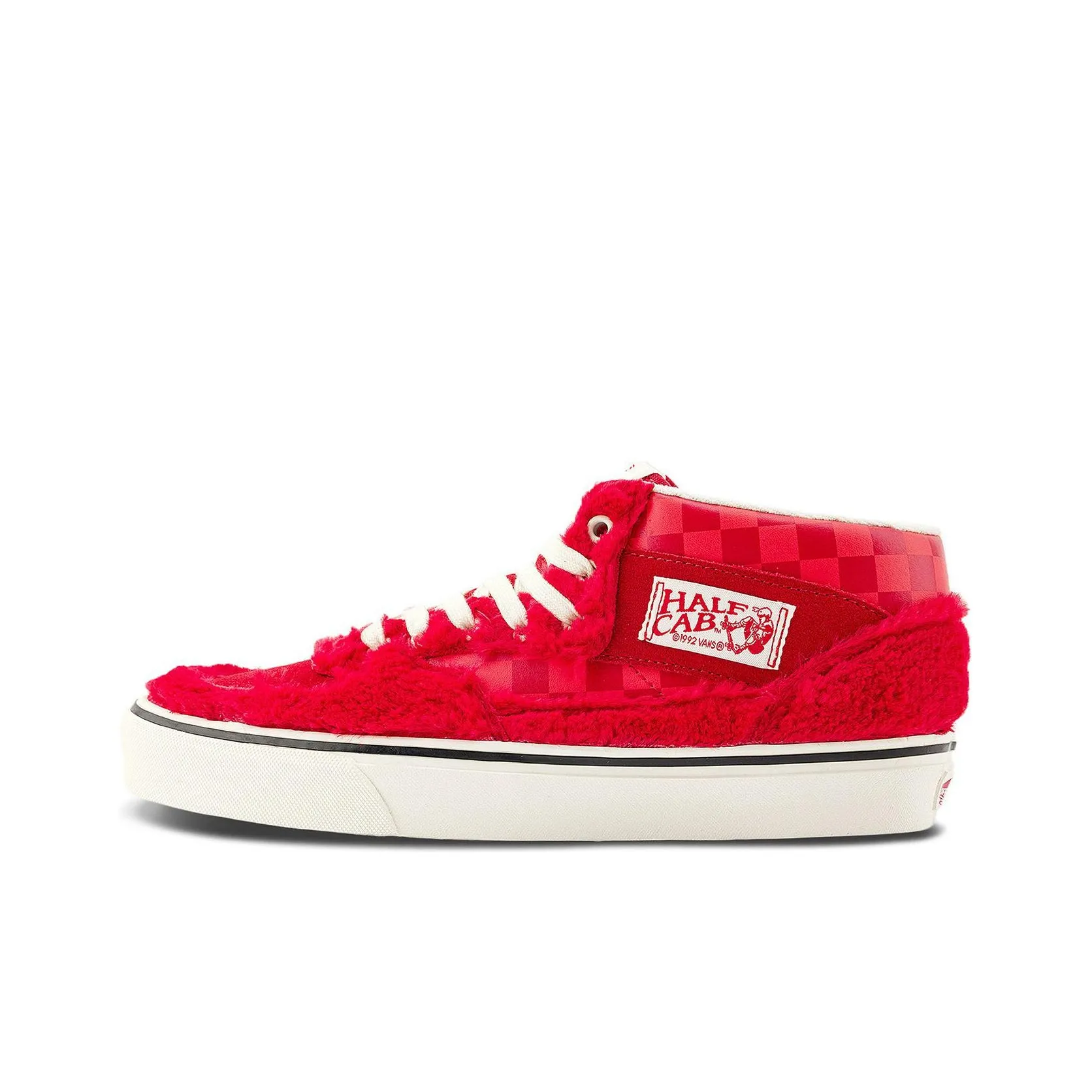 Vans Half Cab Durable Breathable Mid Top Skateboard Shoes Unisex Red