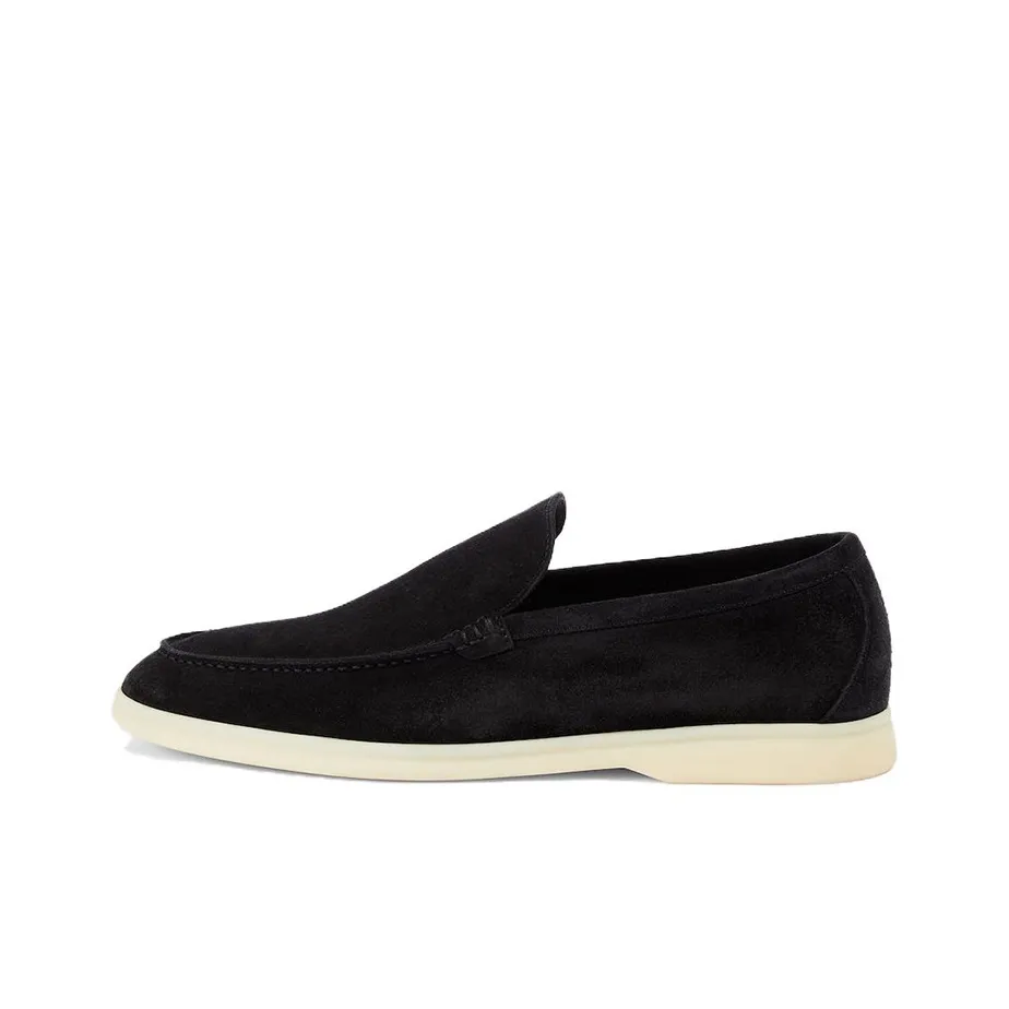Loro Piana Summer Walk Loafers Men's Black