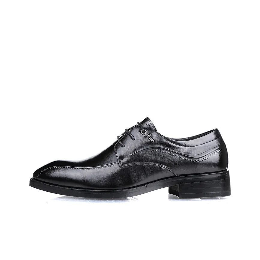 GZZ Dress Shoes Men's Low Top Black